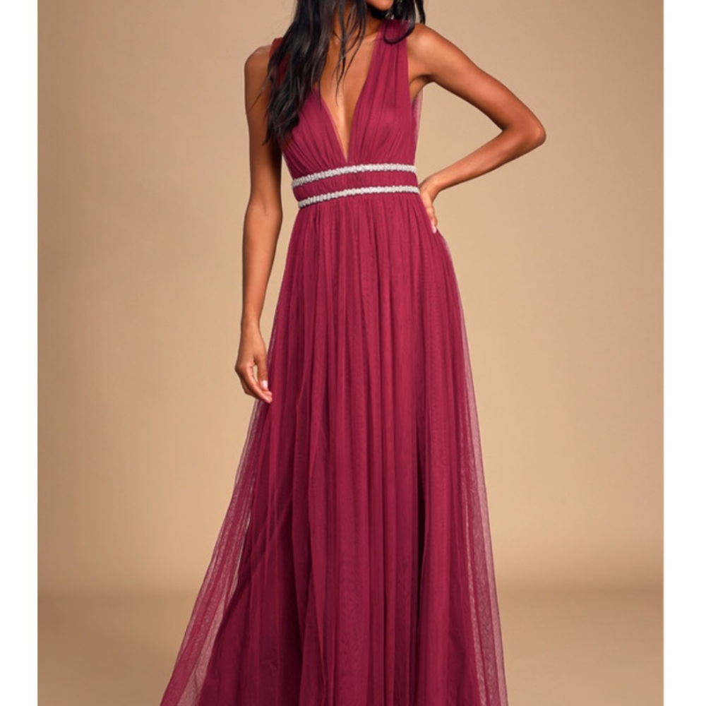 BEAUTIFUL BURGUNDY PROM/MAXI DRESS!!💓